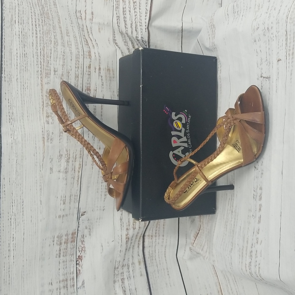 Carlos Santana Vertigo Brown Heels - Picture 3 of 8